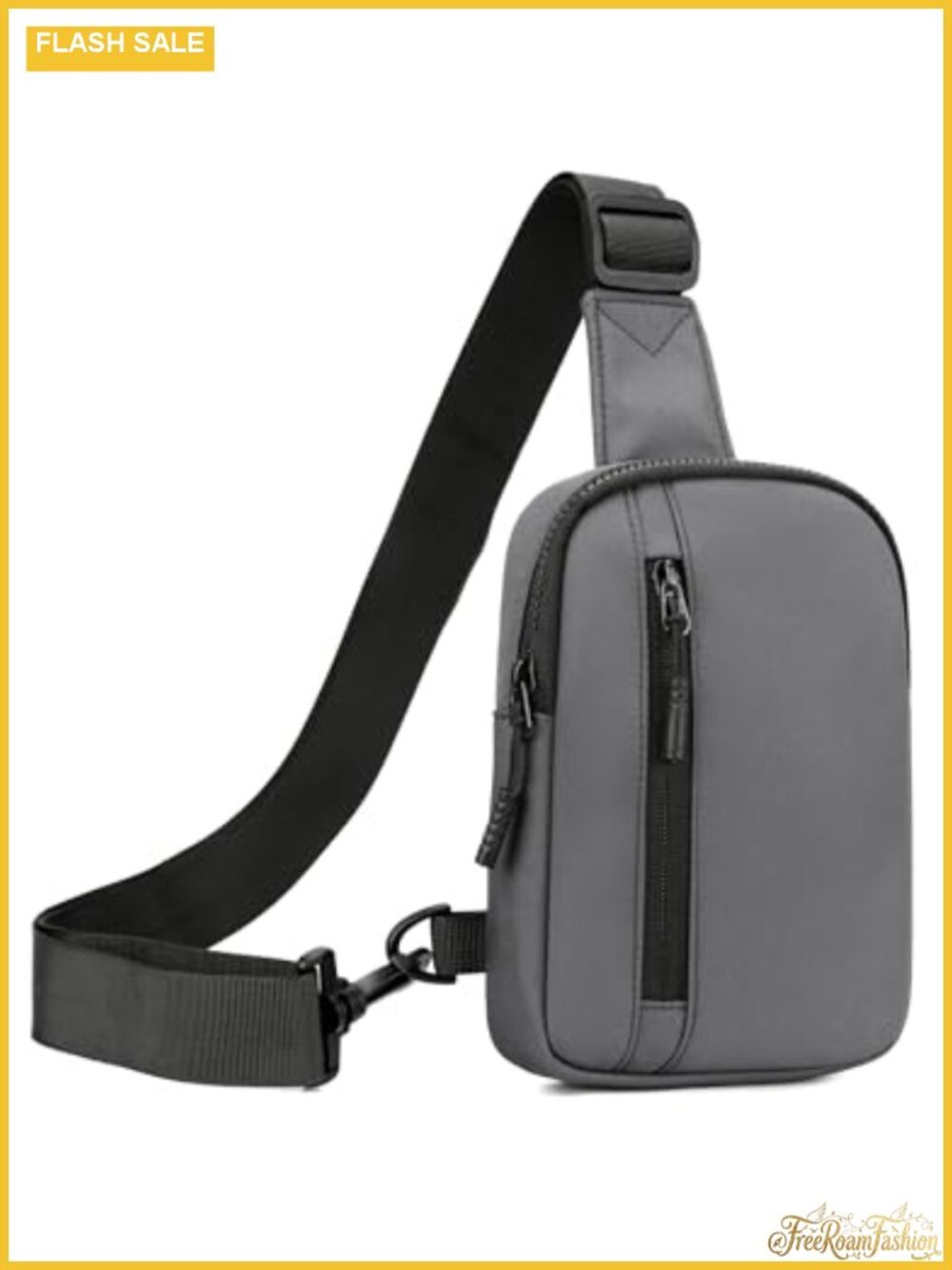 Mini Sling Bag Unisex Polyester Crossbody with Reversible Strap